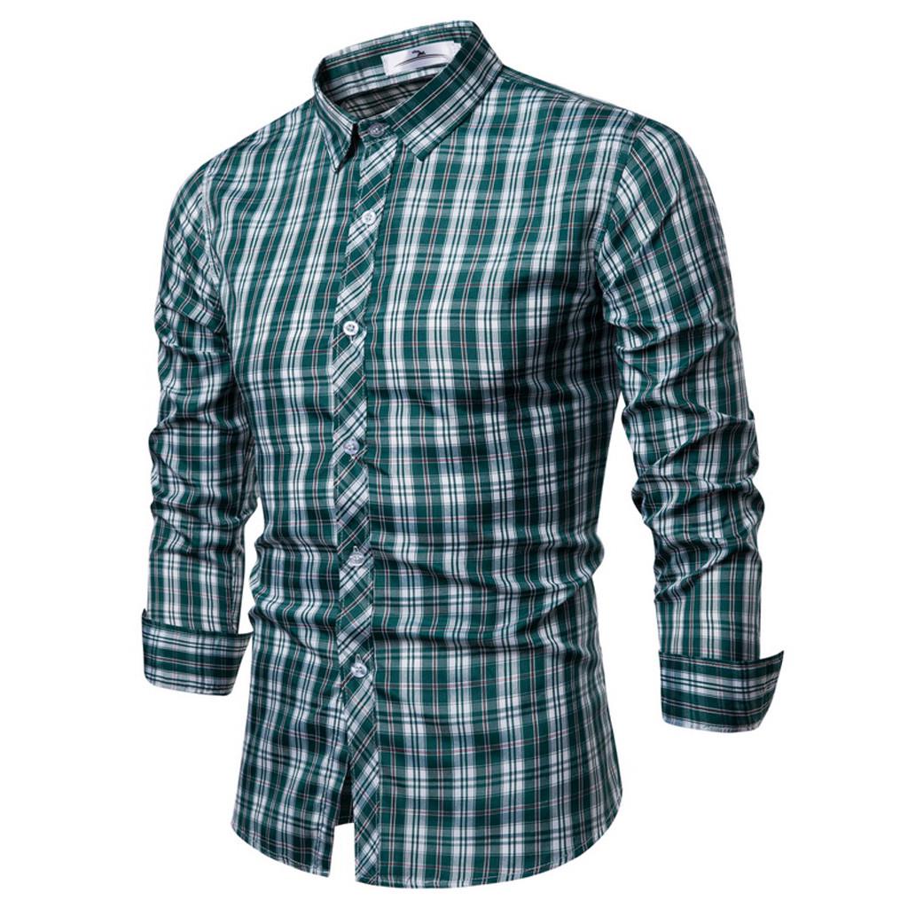 Мужская мода Деловой отдых в клетку с принтом Рубашка с длинными рукавами Топы Блузка
Мужская мода Деловой отдых в клетку с принтом Рубашка с длинными рукавами Топы Блузка