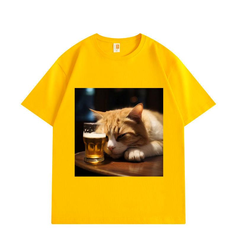 Funny Drunk Cat Meme Graphic T Shirts Men Women Clothing High Quality Fashion Oversized T-shirt Summer Cotton T-shirts 3XL
Funny Drunk Cat Meme Graphic T Shirts Men Women Clothing High Quality Fashion Oversized T-shirt Summer Cotton T-shirts 3XL
