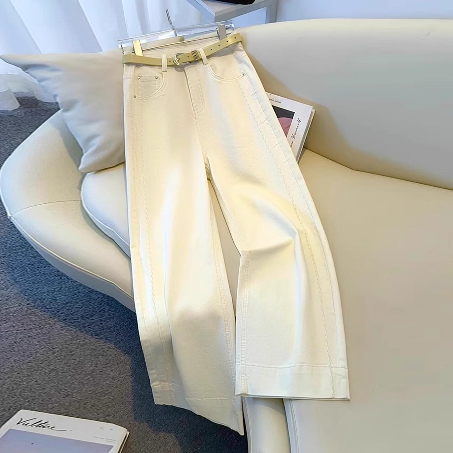 Off-White High-Waisted Wide-Leg Jeans for Women: New 2025 Spring Style, Draped Loose Fit, Slim Straight-Leg. Large
Off-White High-Waisted Wide-Leg Jeans for Women: New 2025 Spring Style, Draped Loose Fit, Slim Straight-Leg. Large