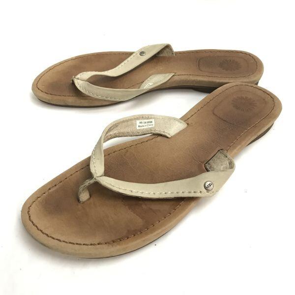 UGG Leather Thong Sandals Beige US8/24.0 Women(USED)
UGG Leather Thong Sandals Beige US8/24.0 Women(USED)