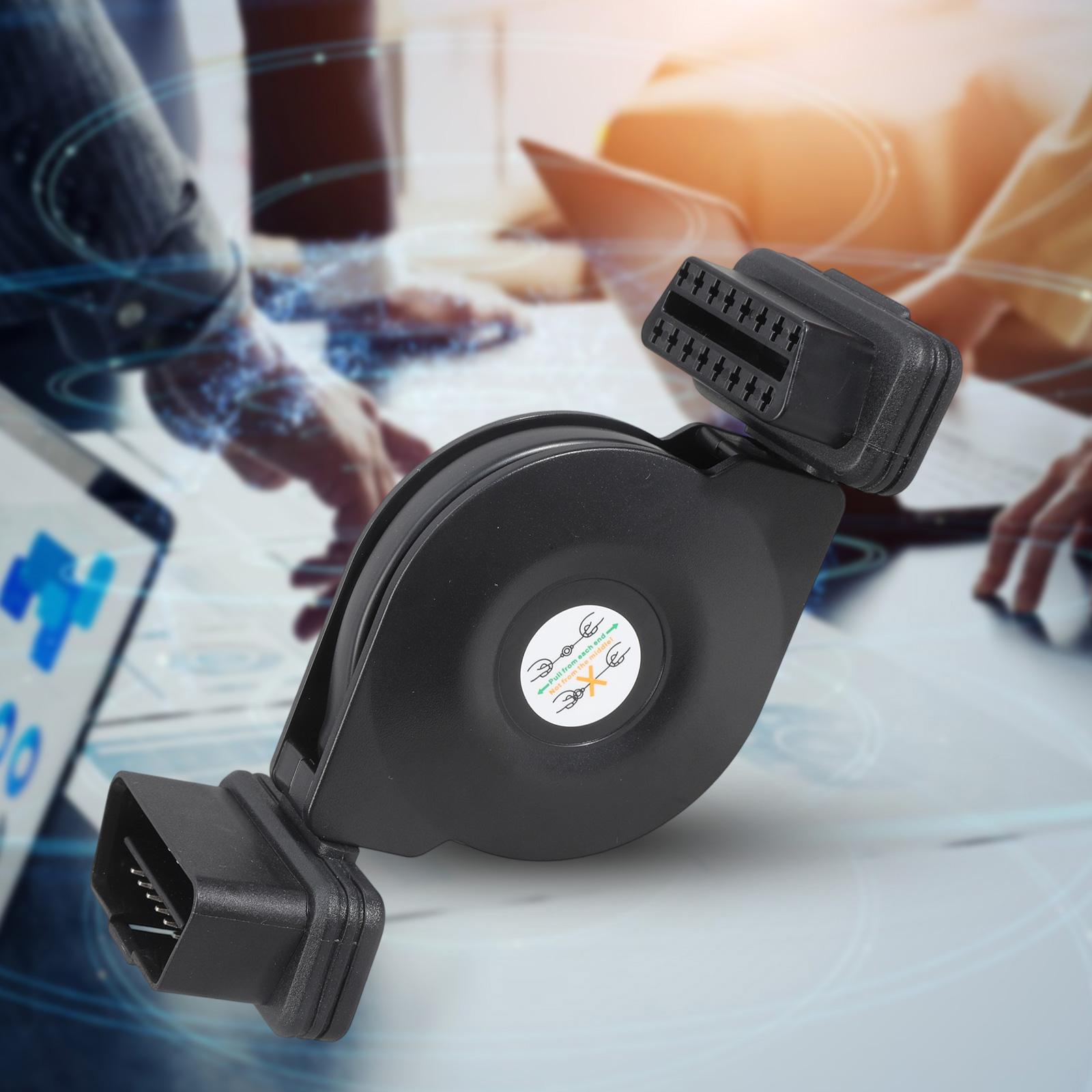 3-секционный выдвижной OBD2 удлинитель с 16-контактными разъемами для автомобильных диагностических инструментов, GPS-трекеров 1
3-секционный выдвижной OBD2 удлинитель с 16-контактными разъемами для автомобильных диагностических инструментов, GPS-трекеров 1