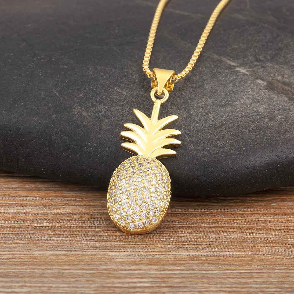 Nidin New Trendy Pineapple Shape Pave Colorful Zircon Pendant Necklace Girl Birthday Party Chain Jewelry Accessories Daily Gifts
Nidin New Trendy Pineapple Shape Pave Colorful Zircon Pendant Necklace Girl Birthday Party Chain Jewelry Accessories Daily Gifts