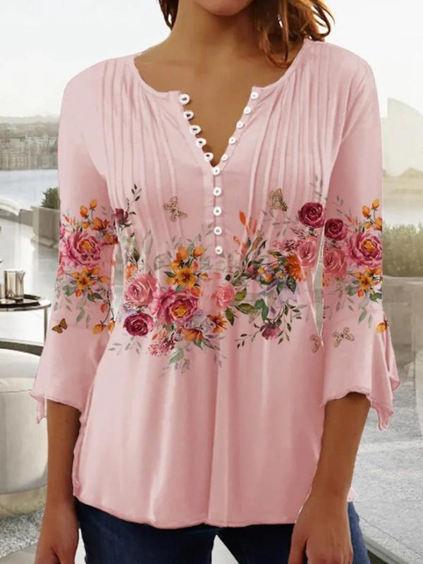 Women s Floral Print Notched Neck Button Front Loose Fit Blouse Casual Summer Top Plus Size S-5XL 2XL рожевий
Women s Floral Print Notched Neck Button Front Loose Fit Blouse Casual Summer Top Plus Size S-5XL 2XL рожевий