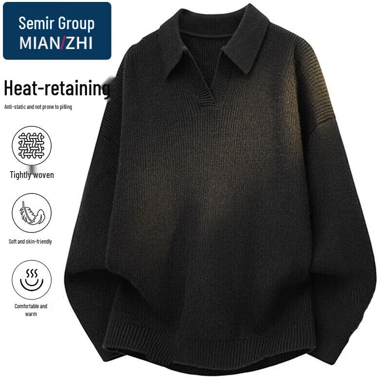 Men s Loose Fit Pullover Turn-Down Collar Sweater L
Men s Loose Fit Pullover Turn-Down Collar Sweater L