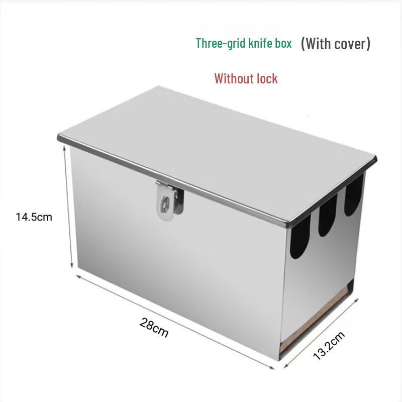 SIFAR Блок для ножей из нержавеющей стали и кухонная полка для хранения Three Compartments 28x13.2x14.5cm
SIFAR Блок для ножей из нержавеющей стали и кухонная полка для хранения Three Compartments 28x13.2x14.5cm