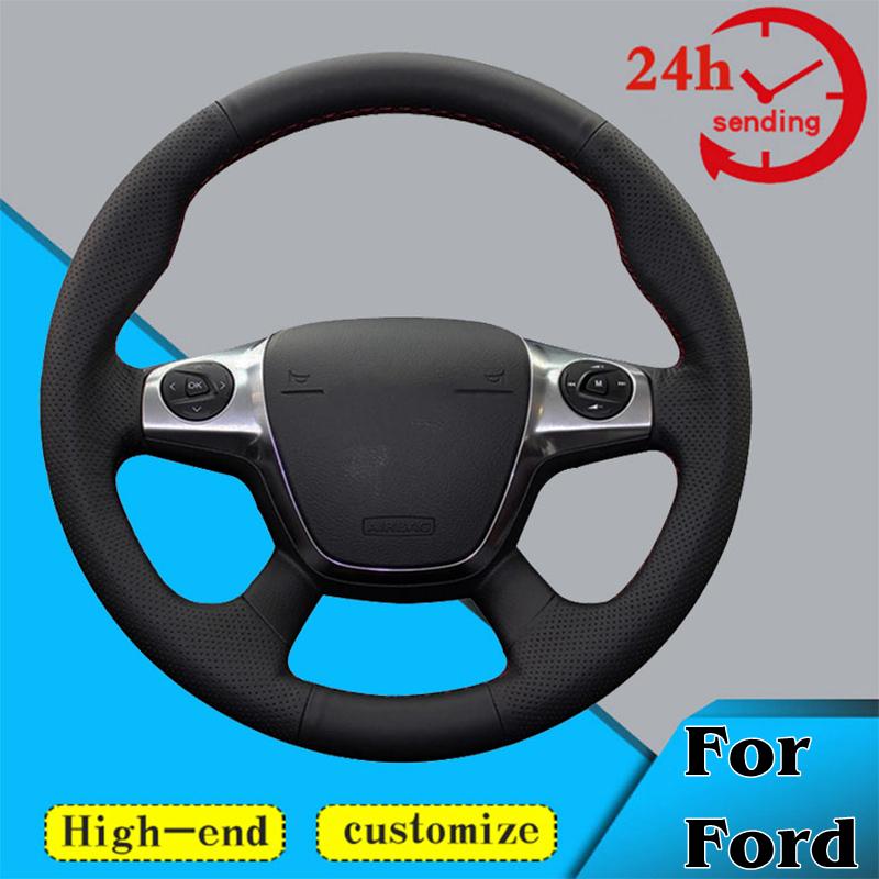 Оплетка рулевого колеса автомобиля на заказ, мягкий чехол, 100% подходит для Ford Focus 3 2012-2014 KUGA Escape 2013-2016, автомобильный интерьер
Оплетка рулевого колеса автомобиля на заказ, мягкий чехол, 100% подходит для Ford Focus 3 2012-2014 KUGA Escape 2013-2016, автомобильный интерьер