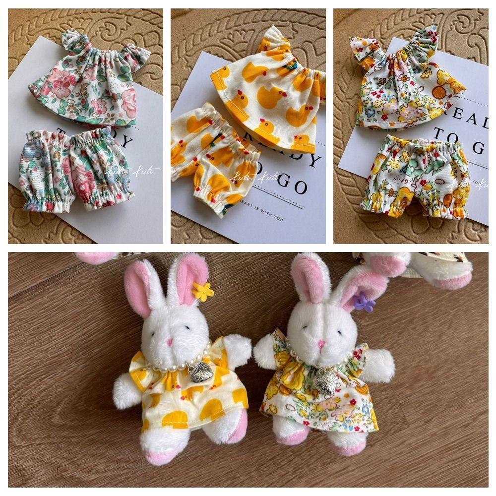 Flower Pattern 10cm Plush Doll Cloth Set Miniature Cotton Dolls Floral Dress Doll Decoration
Flower Pattern 10cm Plush Doll Cloth Set Miniature Cotton Dolls Floral Dress Doll Decoration