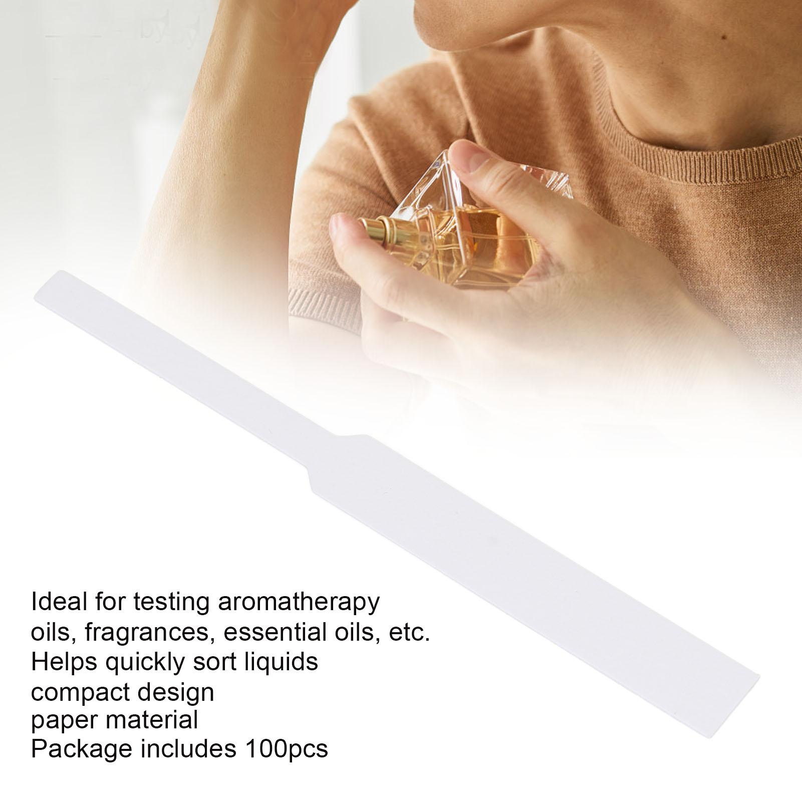 100pcs Perfume Test Strips Compact Shape Quick Testing Paper Material Fragrance Tester for Testing Essential Oils
100pcs Perfume Test Strips Compact Shape Quick Testing Paper Material Fragrance Tester for Testing Essential Oils