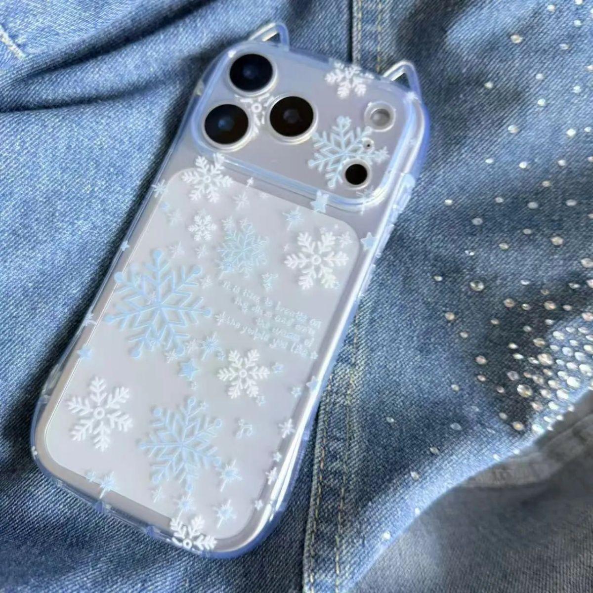 Snowflake Cat Ear Phone Case for Apple 17 Pro Max with Precise Fit for Models 11, 13, 14, 15 Simple Design iPhone 15 Pro
Snowflake Cat Ear Phone Case for Apple 17 Pro Max with Precise Fit for Models 11, 13, 14, 15 Simple Design iPhone 15 Pro