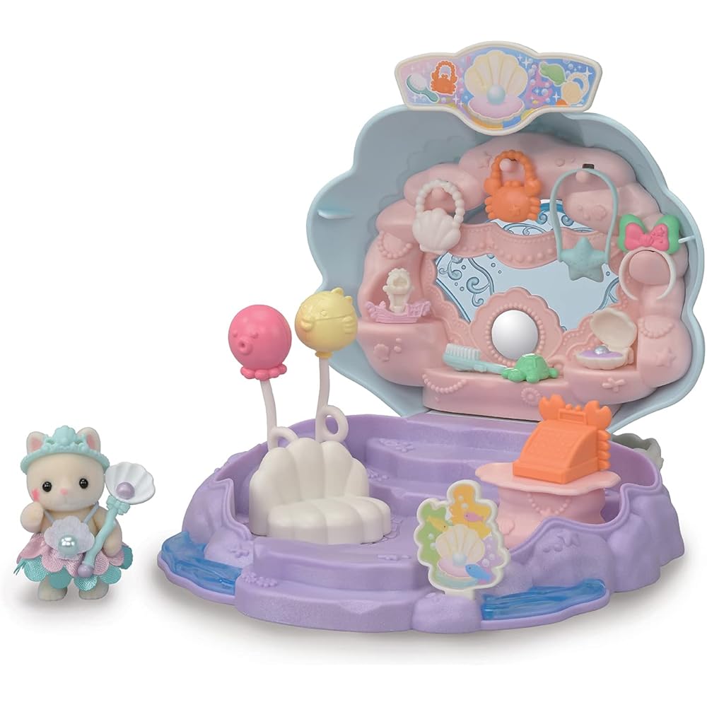EPOCH Sylvanian Families Dreamy Princess Mermaid Shop Toy Dollhouse for Ages 3 and Up ST Mark Certified
EPOCH Sylvanian Families Dreamy Princess Mermaid Shop Toy Dollhouse for Ages 3 and Up ST Mark Certified