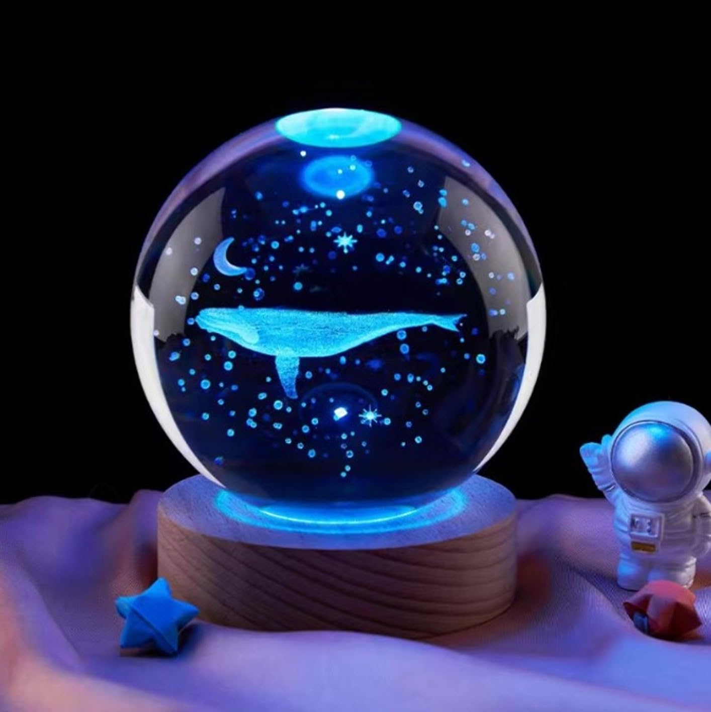 Crystal Ball Whale Goods Crystal Ball Aquarium Sphere Interior Ornament Object Tabletop Lamp Light Crystal Light Indirect Lighting LED USB Birthday
Crystal Ball Whale Goods Crystal Ball Aquarium Sphere Interior Ornament Object Tabletop Lamp Light Crystal Light Indirect Lighting LED USB Birthday