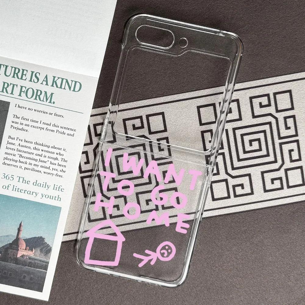 Plain I WANT TO GO HOME Words Pattern Transparent Case for Samsung Galaxy Z Flip 5 6 5G Clear Cover Flip3 Flip7 4 INS Fundas Bag Samsung Z Flip7
Plain I WANT TO GO HOME Words Pattern Transparent Case for Samsung Galaxy Z Flip 5 6 5G Clear Cover Flip3 Flip7 4 INS Fundas Bag Samsung Z Flip7