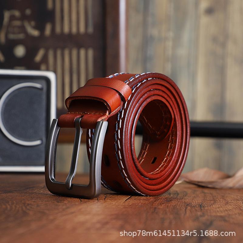 Pin Buckle Men S Belt Casual Jeans Belt First Layer Cowhide Fashion Leather Belt 105cm світло-коричневого кольору
Pin Buckle Men S Belt Casual Jeans Belt First Layer Cowhide Fashion Leather Belt 105cm світло-коричневого кольору