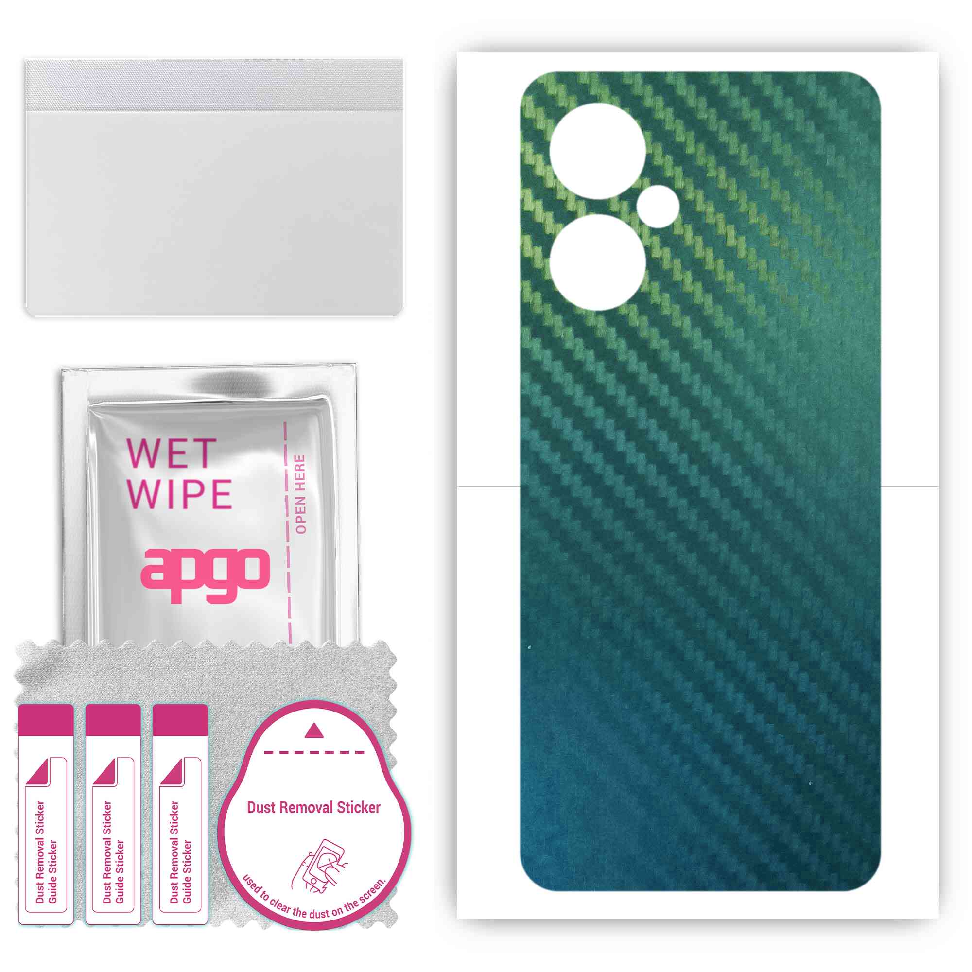 apgo Protective Skin Sticker for the back compatible with OnePlus Nord N30, Wrap Film, Foil, Vinyl - Pattern Carbon Chameleon CAKA1
apgo Protective Skin Sticker for the back compatible with OnePlus Nord N30, Wrap Film, Foil, Vinyl - Pattern Carbon Chameleon CAKA1
