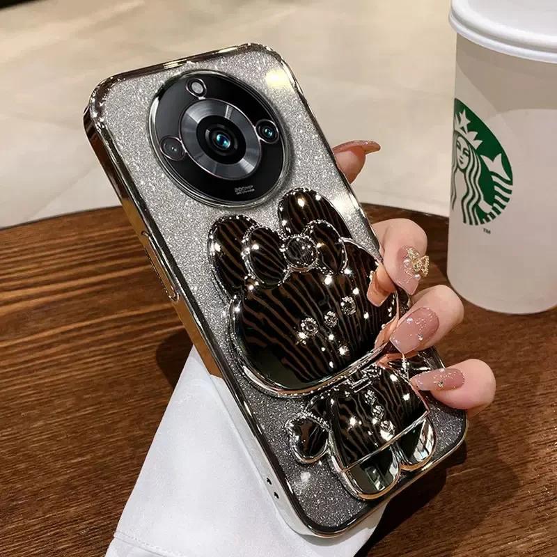 Fashion Glitter Plating Mirror Rabbit Holder Case For Realme 14 13 12 Pro Plus 5G Back Shockproof TPU Protect Soft Cover For Realme14 Pro
Fashion Glitter Plating Mirror Rabbit Holder Case For Realme 14 13 12 Pro Plus 5G Back Shockproof TPU Protect Soft Cover For Realme14 Pro