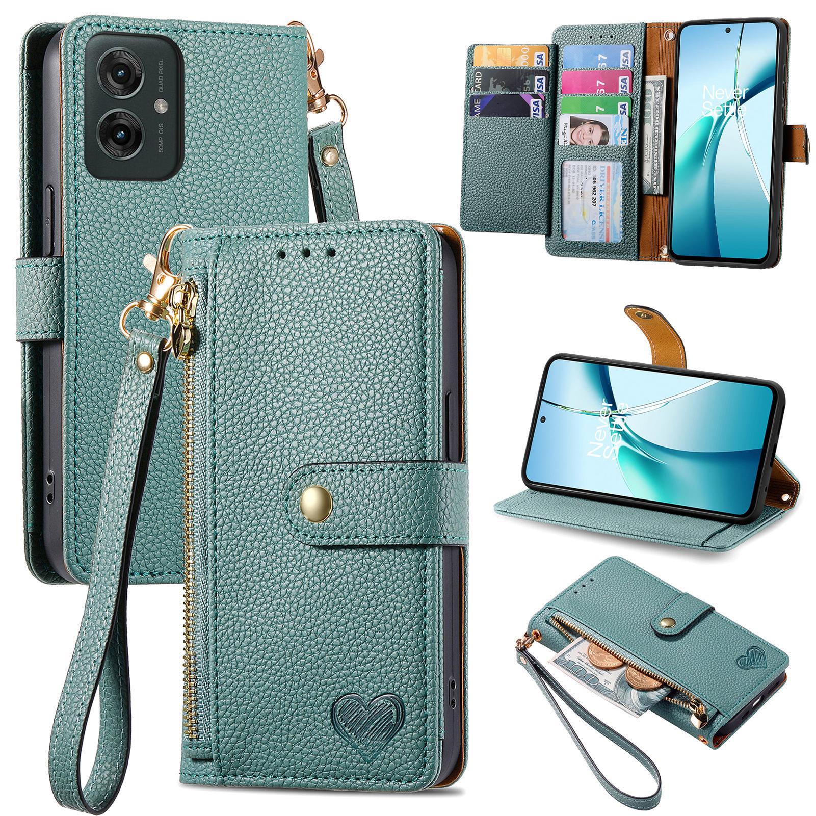 Чохол для Motorola Moto G55 5G із блокуванням RFID, кишеня на блискавці, шкіряний гаманець для телефону Green
Чохол для Motorola Moto G55 5G із блокуванням RFID, кишеня на блискавці, шкіряний гаманець для телефону Green