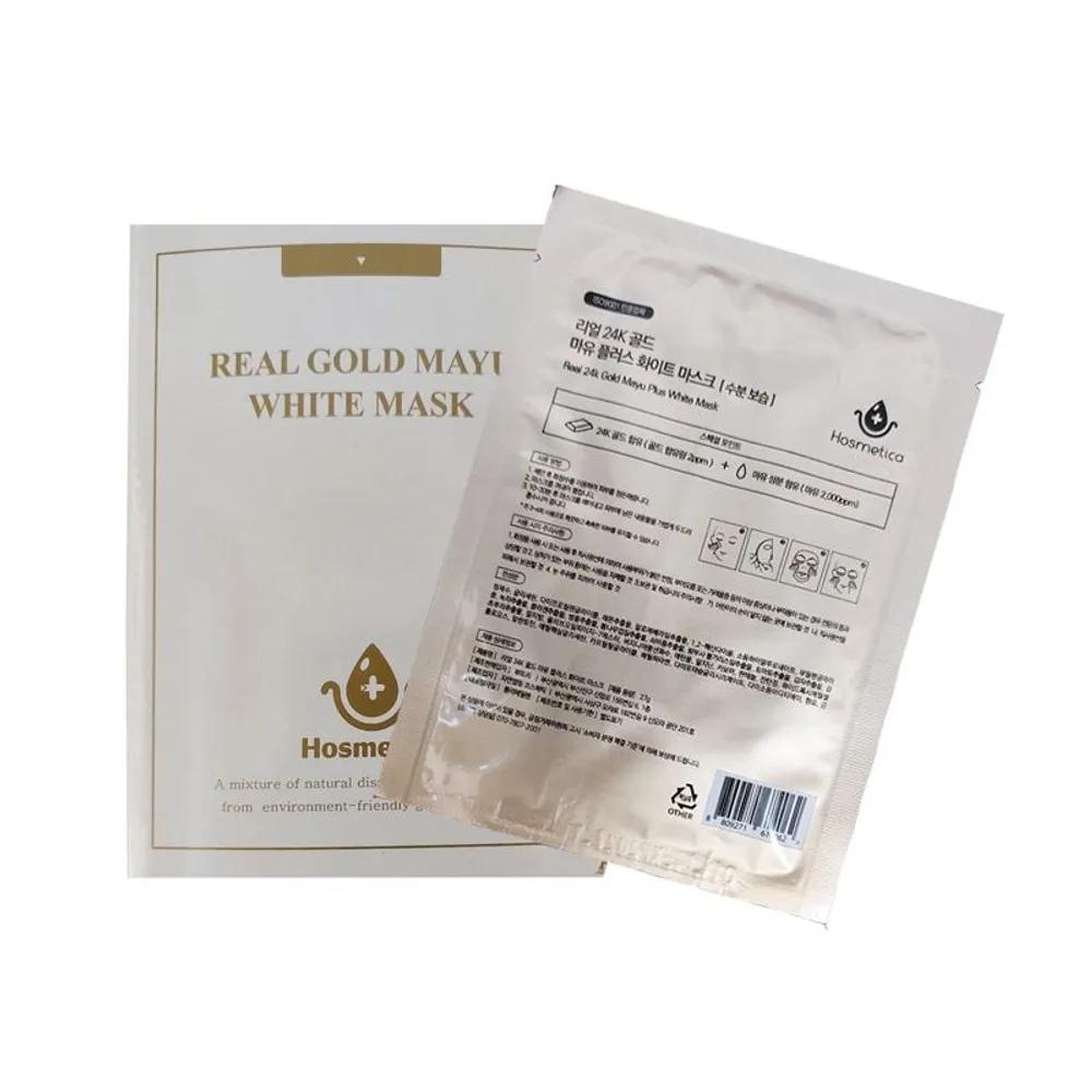 Hosmetika Real 24K Gold Horse Oil Plus White Mask 27g 10 Sheets
Hosmetika Real 24K Gold Horse Oil Plus White Mask 27g 10 Sheets