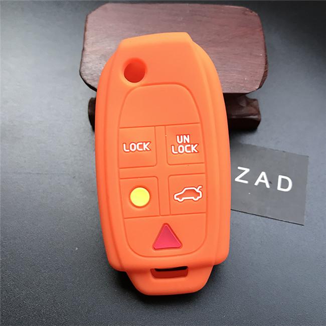 ZAD silicone rubber car key case cover accessories holder skin for volvo XC90 S80 5 buttons floding key cover shell case помаранчевий
ZAD silicone rubber car key case cover accessories holder skin for volvo XC90 S80 5 buttons floding key cover shell case помаранчевий