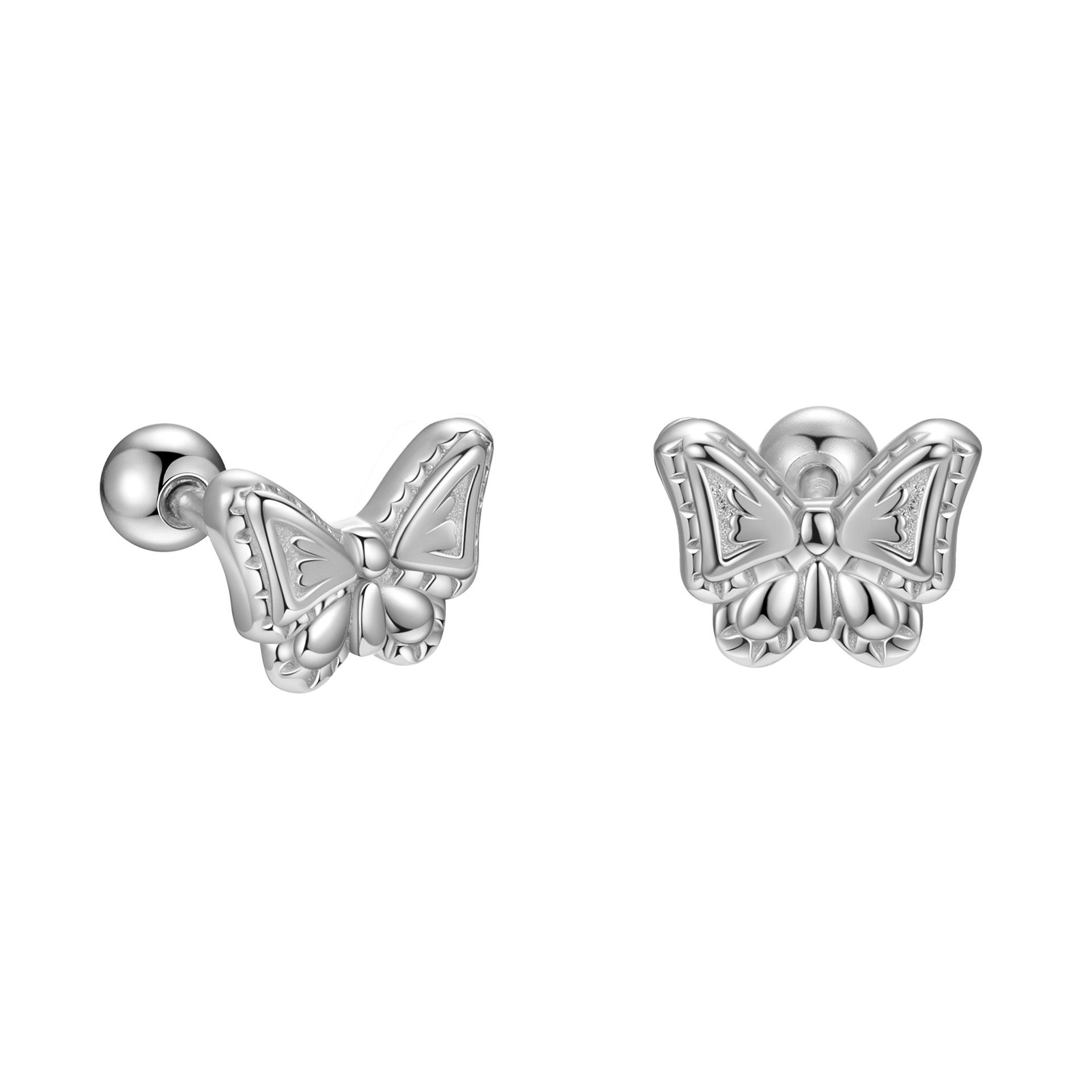 Authentic 999 Sterling Silver Stud Earrings for Women Butterfly Earrings Wedding Engagement Jewelry срібний
Authentic 999 Sterling Silver Stud Earrings for Women Butterfly Earrings Wedding Engagement Jewelry срібний
