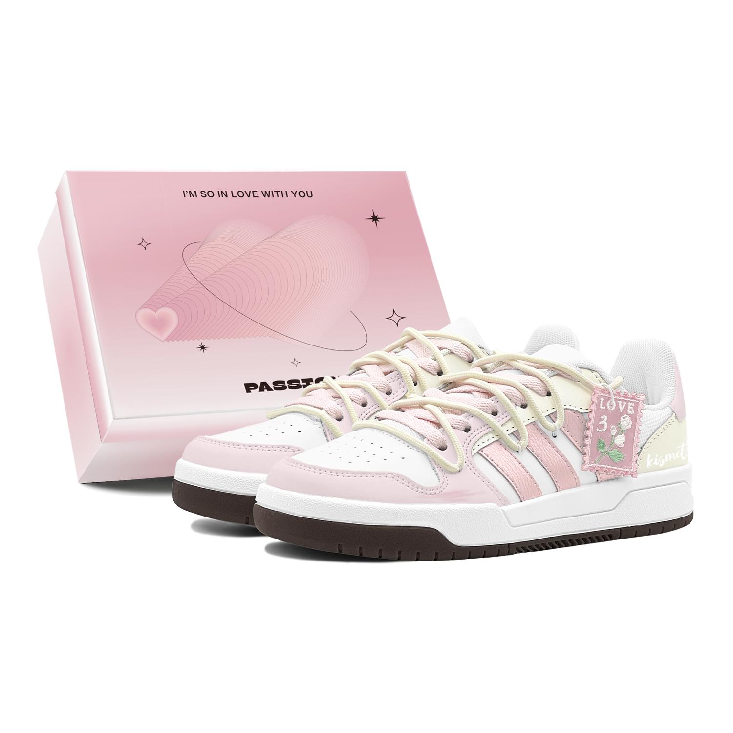 Adidas ENTRAP Romantic Favor, Rose Letter, Sweet Style Girlish Style Low top Casual Skate Shoes Unisex Pink Yellow JP9959(TeamS3-S-BOX) 40
Adidas ENTRAP Romantic Favor, Rose Letter, Sweet Style Girlish Style Low top Casual Skate Shoes Unisex Pink Yellow JP9959(TeamS3-S-BOX) 40