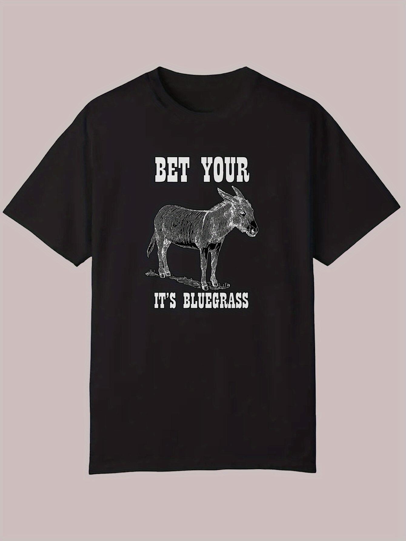 Casual Summer T-shirt - Bet Your It S Bluegrass Donkey Graphic XXXXL
Casual Summer T-shirt - Bet Your It S Bluegrass Donkey Graphic XXXXL