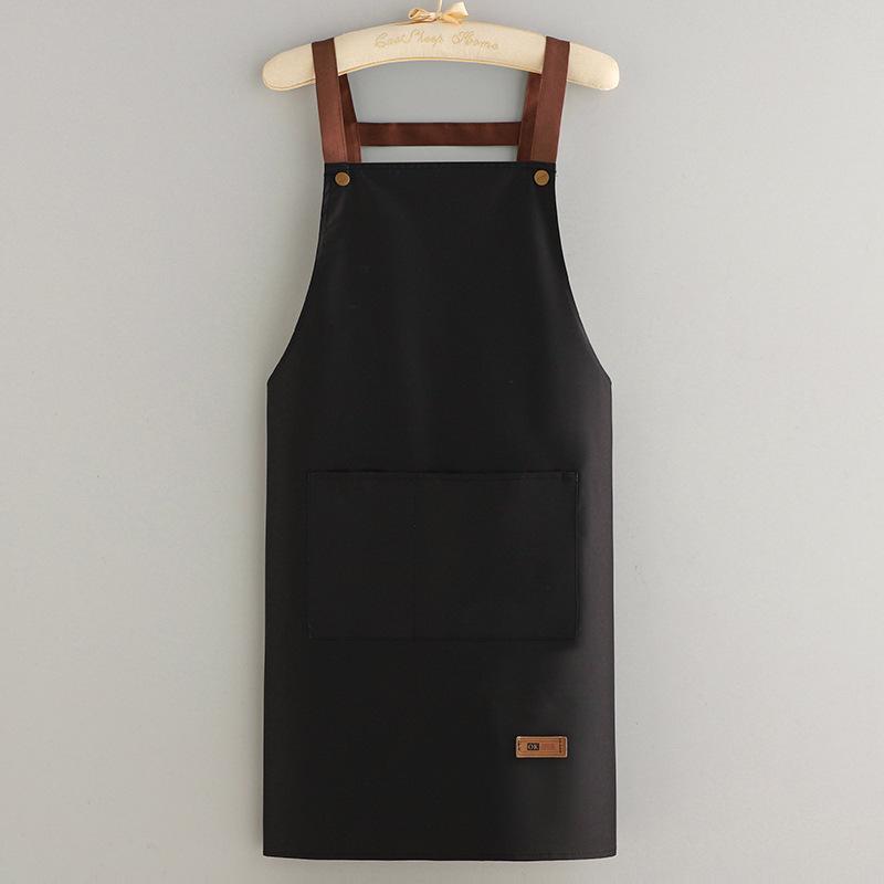 Waterproof Sleeveless Barista Apron with Logo Print - Anti-Stain, Solid Color for Kitchen and Milk Tea Shop Workwear.
Waterproof Sleeveless Barista Apron with Logo Print - Anti-Stain, Solid Color for Kitchen and Milk Tea Shop Workwear.