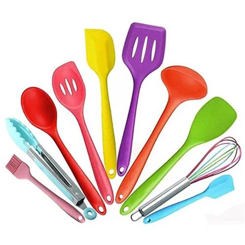 Silicone Cooking Utensils Set of 10, Kitchen Utensils for Nonstick Cookware, Kitchen Tools Set - BPA-Free, Dishwasher Safe
Silicone Cooking Utensils Set of 10, Kitchen Utensils for Nonstick Cookware, Kitchen Tools Set - BPA-Free, Dishwasher Safe