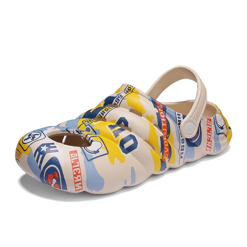 Men S Large-Size Bag Head Slippers, Wear Non-Slip Graffiti Camouflage Hole Shoes, Step On Shit Sports Beach Sandals 46 чорний
Men S Large-Size Bag Head Slippers, Wear Non-Slip Graffiti Camouflage Hole Shoes, Step On Shit Sports Beach Sandals 46 чорний