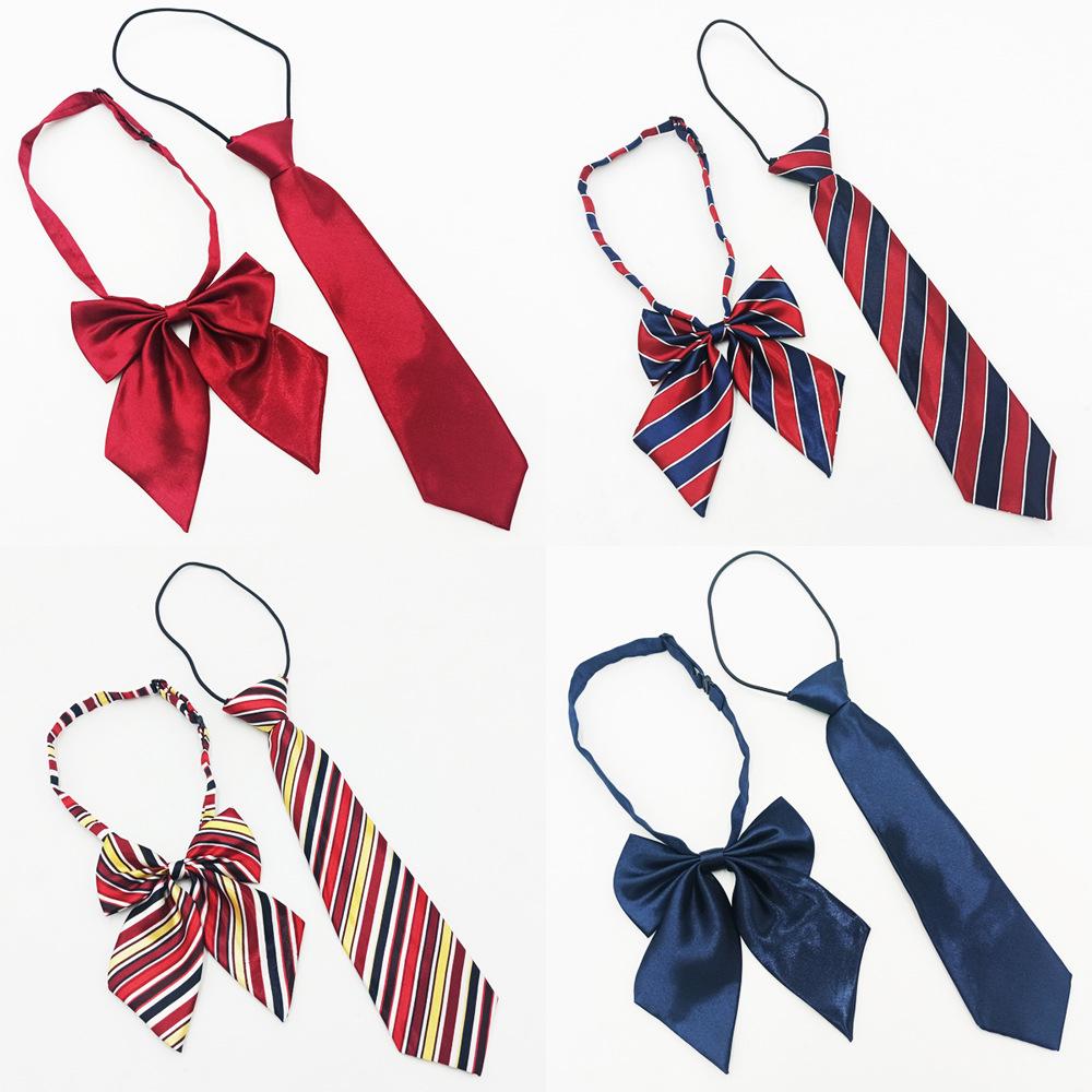 Children s Solid and Striped Necktie & Bow Tie Set for Elementary and Junior High School Students
Children s Solid and Striped Necktie & Bow Tie Set for Elementary and Junior High School Students