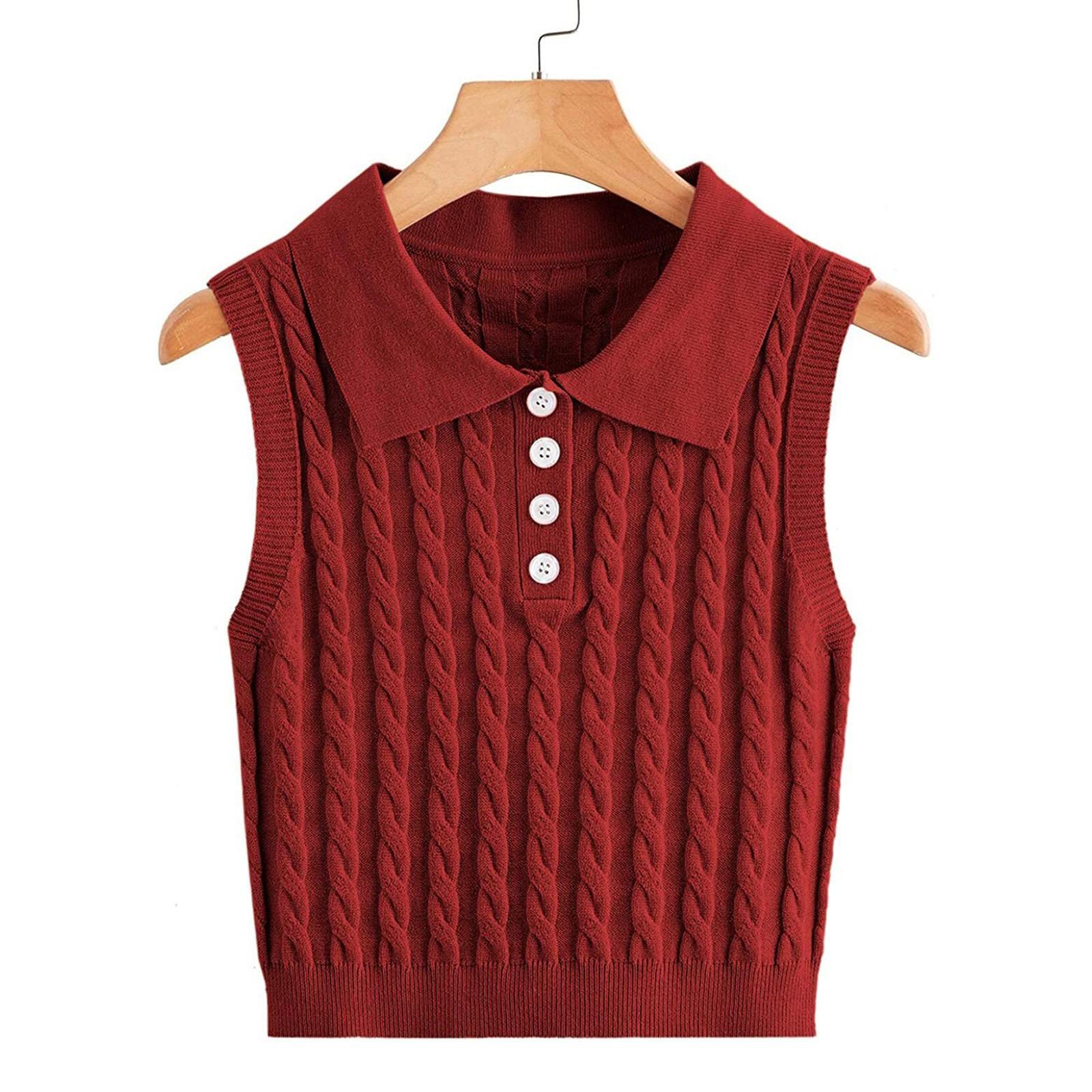 Женская повседневная пуловерная рубашка с v-образным вырезом, цветной свитер без рукавов, жилет XL винный
Женская повседневная пуловерная рубашка с v-образным вырезом, цветной свитер без рукавов, жилет XL винный