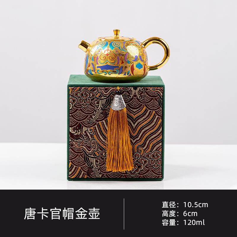 120ml Tangka Gilding Teapot Japanese Tea Infuser Pot Tea Maker Kettle With Strainer Chinese Tea Teaware Accessories Decoration
120ml Tangka Gilding Teapot Japanese Tea Infuser Pot Tea Maker Kettle With Strainer Chinese Tea Teaware Accessories Decoration