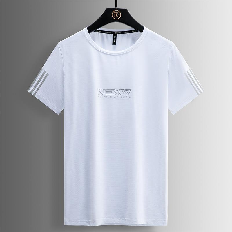 Summer Men s Round Neck Ice Silk T-shirt Men s Sports And Leisure Running Tops Men s Fitness Short-sleeved Men s Outdoor Quick-drying Clothes XL білий
Summer Men s Round Neck Ice Silk T-shirt Men s Sports And Leisure Running Tops Men s Fitness Short-sleeved Men s Outdoor Quick-drying Clothes XL білий