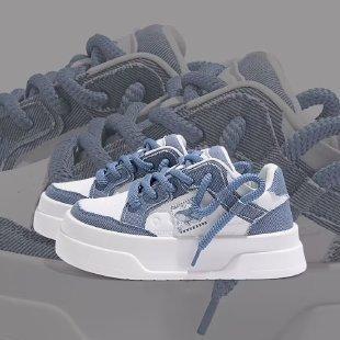 Thick-soled breathable board shoes women s autumn new students ins trendy casual shoes versatile sports little white shoes 35 светло-синий
Thick-soled breathable board shoes women s autumn new students ins trendy casual shoes versatile sports little white shoes 35 светло-синий