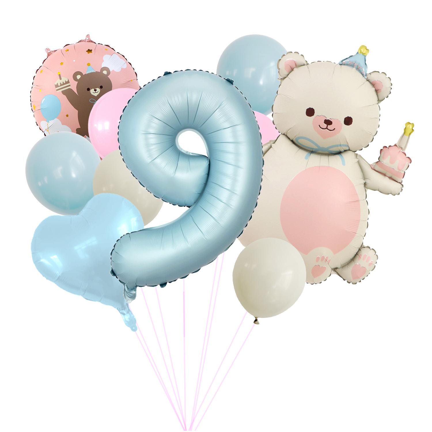 Bobby Blue Digital Matte Magic Cake Bear Aluminum Film Balloon Set Children S Birthday Balloon Decoration Digital 9 set
Bobby Blue Digital Matte Magic Cake Bear Aluminum Film Balloon Set Children S Birthday Balloon Decoration Digital 9 set
