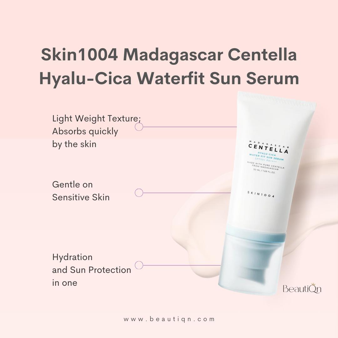 Skin1004 Madagascar Centella Hyalu-Cica Water-Fit Sun Serum SPF50+ PA++++ 50ml +RANDOM GIFT
Skin1004 Madagascar Centella Hyalu-Cica Water-Fit Sun Serum SPF50+ PA++++ 50ml +RANDOM GIFT
