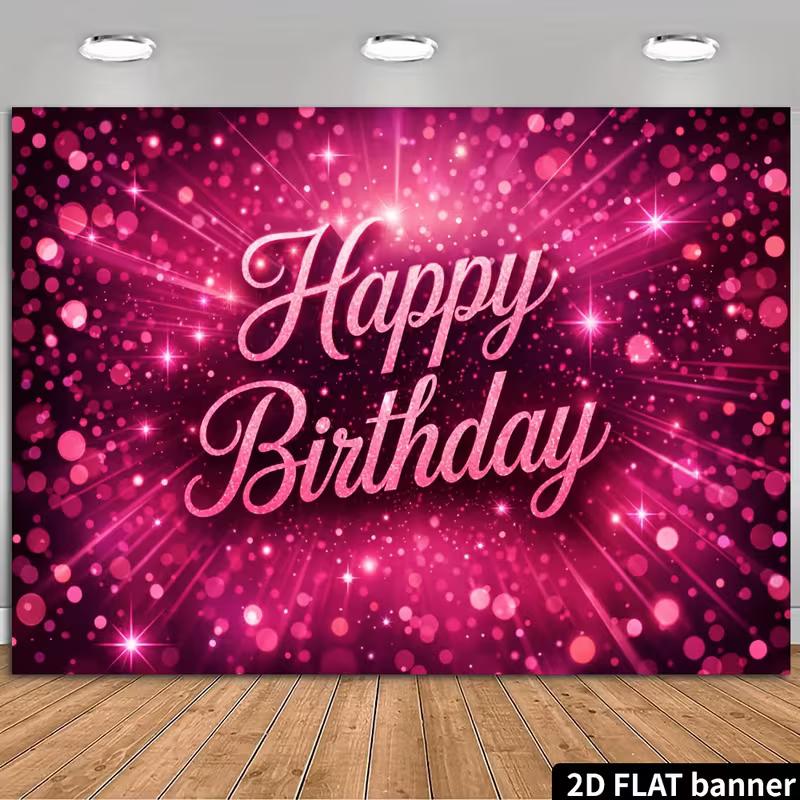 2D Pink Sparkle Bokeh Birthday Backdrop Banner Happy Birthday Party Photo Booth Background 47.2x31.5inch/120*80cm
2D Pink Sparkle Bokeh Birthday Backdrop Banner Happy Birthday Party Photo Booth Background 47.2x31.5inch/120*80cm