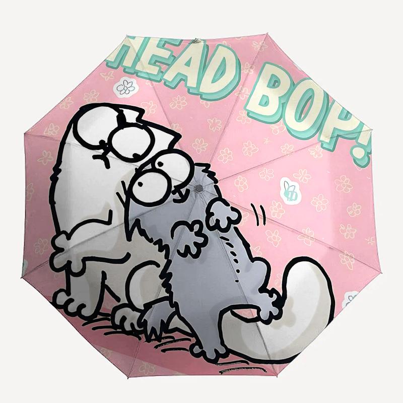 1pc Head Bop! Simon s Cat umbrella with 8 iron ribs and a plastic handle, automatic opening and closing, and daily use.1064
1pc Head Bop! Simon s Cat umbrella with 8 iron ribs and a plastic handle, automatic opening and closing, and daily use.1064