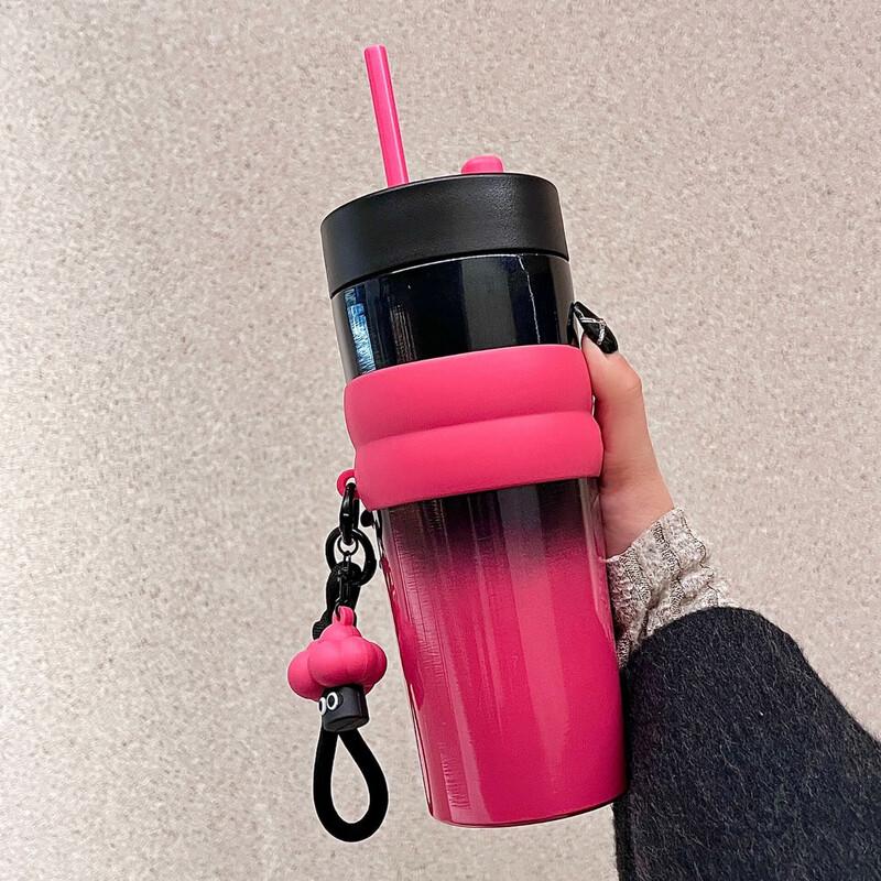 MRSIKEY Portable Insulated Coffee Tumbler with Straw
MRSIKEY Portable Insulated Coffee Tumbler with Straw