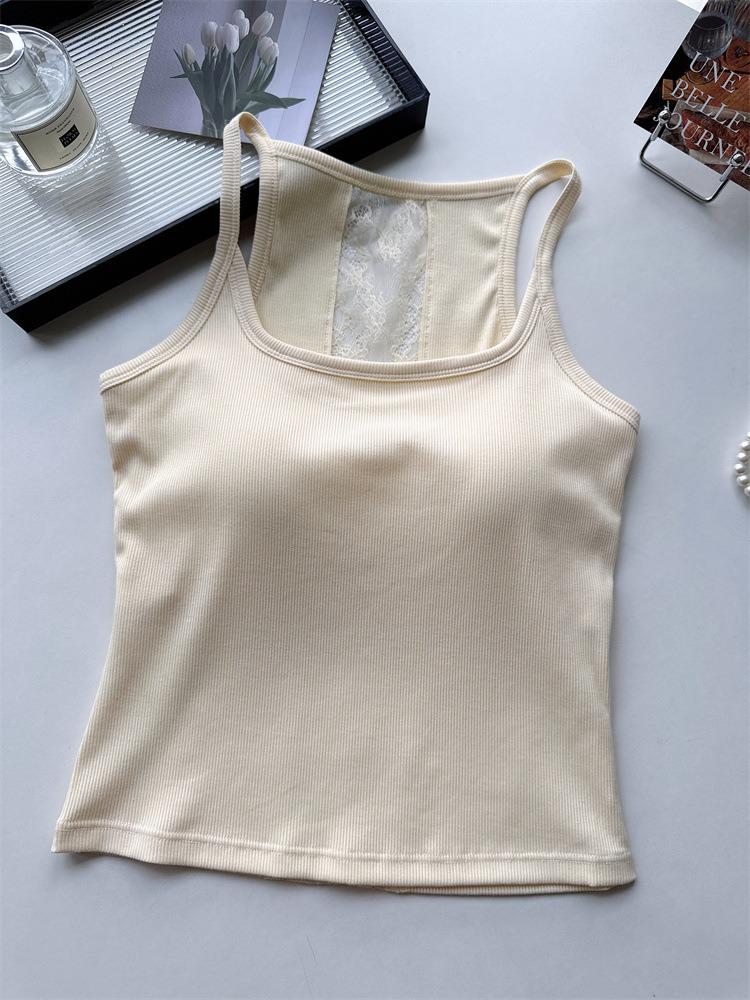 Lace Hollow Camisole: Racerback Tank with Chest Pads & Wire-Free Bandeau for Women One Size (40-60 kg)
Lace Hollow Camisole: Racerback Tank with Chest Pads & Wire-Free Bandeau for Women One Size (40-60 kg)