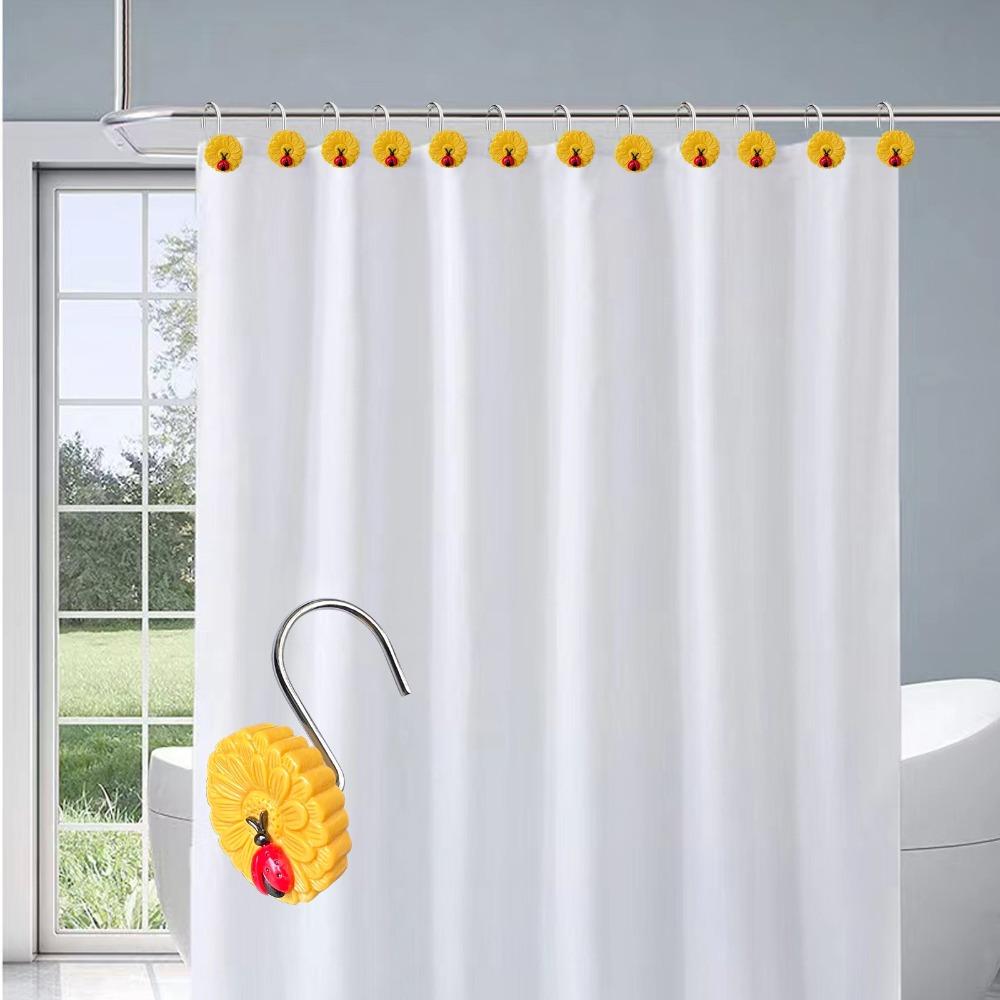 12Pcs/Box Sunflower Shape Shower Curtain Hooks Metal Curtain Rings Hooks Shower Room помаранчевий
12Pcs/Box Sunflower Shape Shower Curtain Hooks Metal Curtain Rings Hooks Shower Room помаранчевий