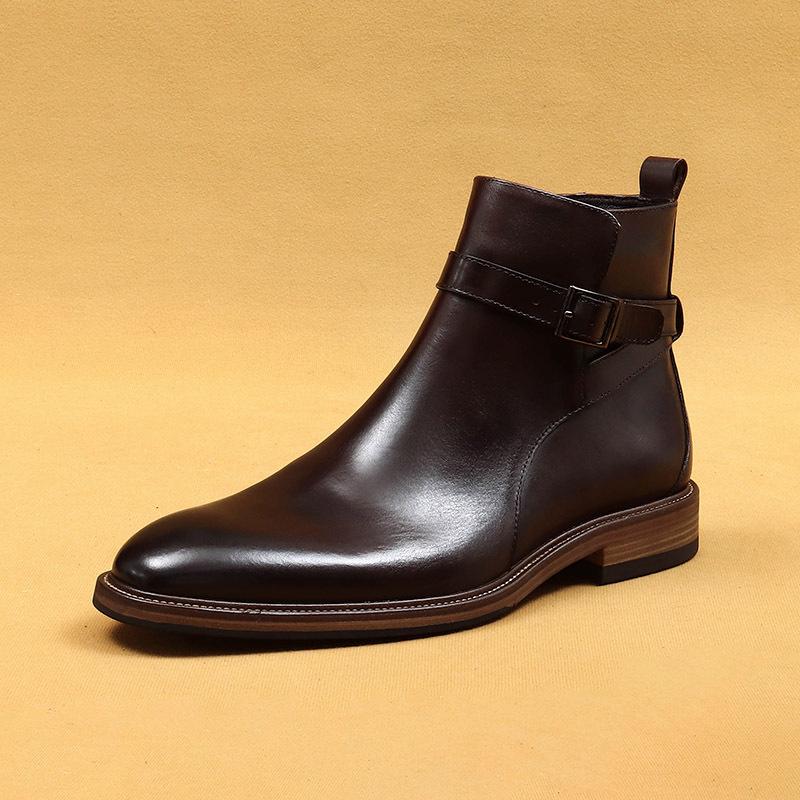 British Style Pointed Toe Chelsea Boots Men Leather Formal Ankle Boots Winter Business Dress Shoes with Calfskin Lining 37 коричневый
British Style Pointed Toe Chelsea Boots Men Leather Formal Ankle Boots Winter Business Dress Shoes with Calfskin Lining 37 коричневый