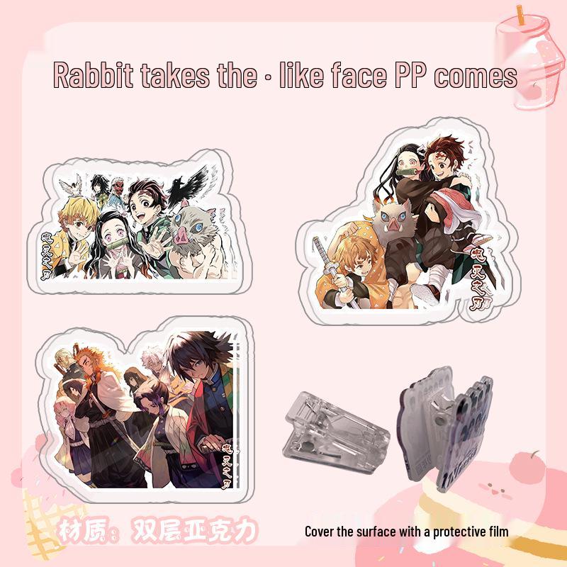 Demon Slayer Acrylic Bookmark Set: 3 Unique Styles, Double-Sided Design, OPP Bag Packaging.
Demon Slayer Acrylic Bookmark Set: 3 Unique Styles, Double-Sided Design, OPP Bag Packaging.
