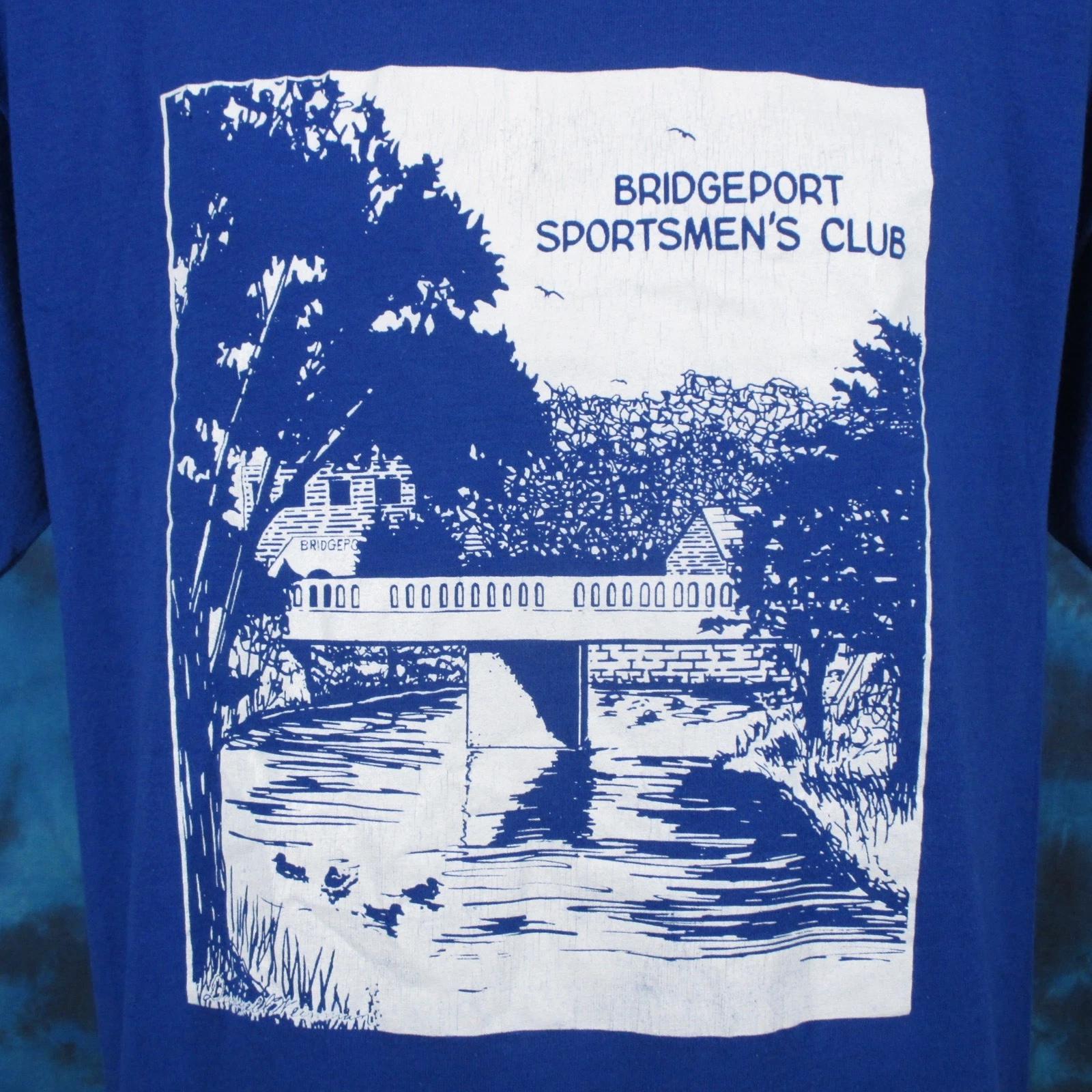 vintage 80s BRIDGEPORT SPORTSMEN’S CLUB BUTTERY SOFT T-Shirt LARGE single stitch M
vintage 80s BRIDGEPORT SPORTSMEN’S CLUB BUTTERY SOFT T-Shirt LARGE single stitch M
