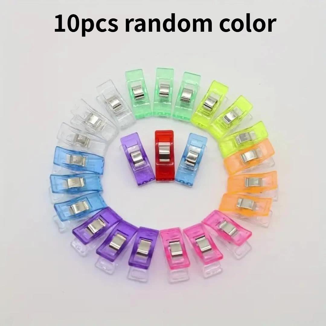 10pcs Sewing Clips with Stainless Steel Springs,Available in Various Colors for Quilting,Bookbinding.sewing tool and accessoires
10pcs Sewing Clips with Stainless Steel Springs,Available in Various Colors for Quilting,Bookbinding.sewing tool and accessoires