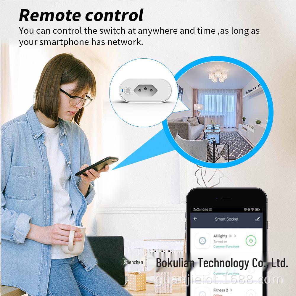 Graffiti Smart WiFi Brazil Socket 16A with Alexa Voice Control & Metering
Graffiti Smart WiFi Brazil Socket 16A with Alexa Voice Control & Metering