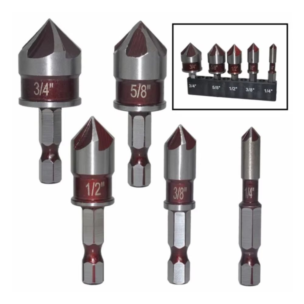 Hex Shank Chamfer Drill Bit 82 Degree Woodworking Hole Opener Portable Countersink Drill Bit
Hex Shank Chamfer Drill Bit 82 Degree Woodworking Hole Opener Portable Countersink Drill Bit