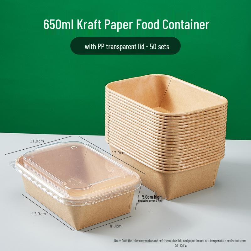 Крафтовая бумажная одноразовая ланч-бокс на вынос с крышкой - Прямоугольная коробка для упаковки фаст-фуда
Крафтовая бумажная одноразовая ланч-бокс на вынос с крышкой - Прямоугольная коробка для упаковки фаст-фуда