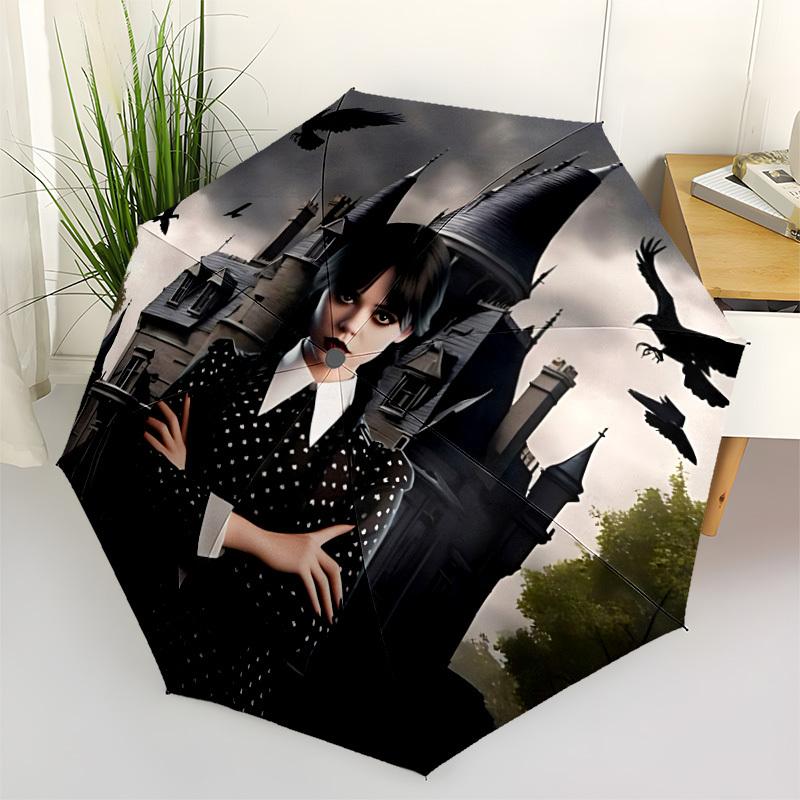 1pc Wednesday Automatic Folding Umbrella - Compact 8-Rib Design, Durable Plastic & Iron, Perfect Gift for Friends & Family, Outdoor Umbrella, Fashiona
1pc Wednesday Automatic Folding Umbrella - Compact 8-Rib Design, Durable Plastic & Iron, Perfect Gift for Friends & Family, Outdoor Umbrella, Fashiona