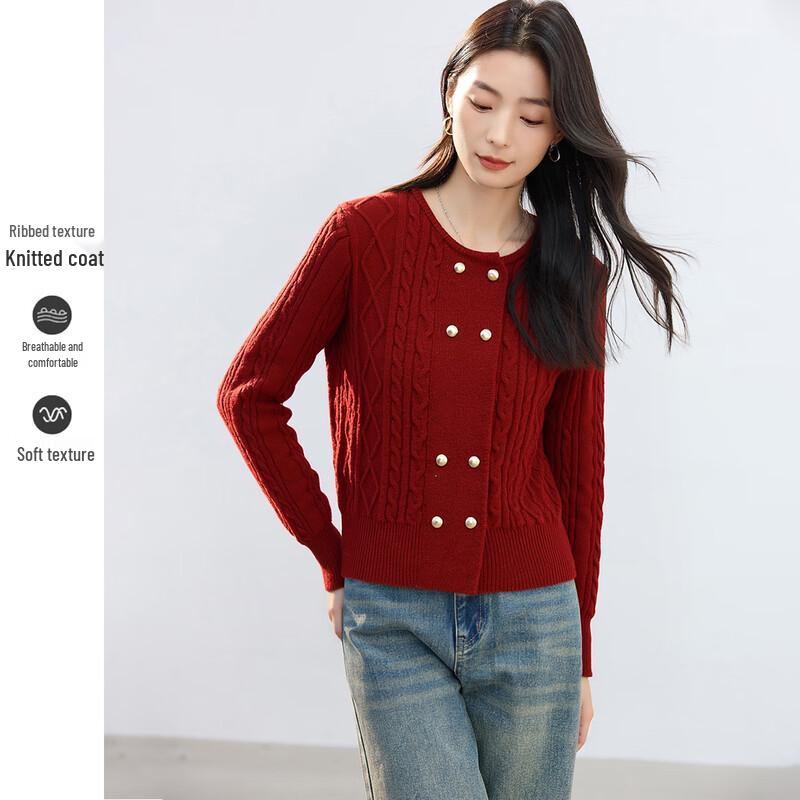 Women s Round Neck Long Sleeve Knit Cardigan One Size F
Women s Round Neck Long Sleeve Knit Cardigan One Size F