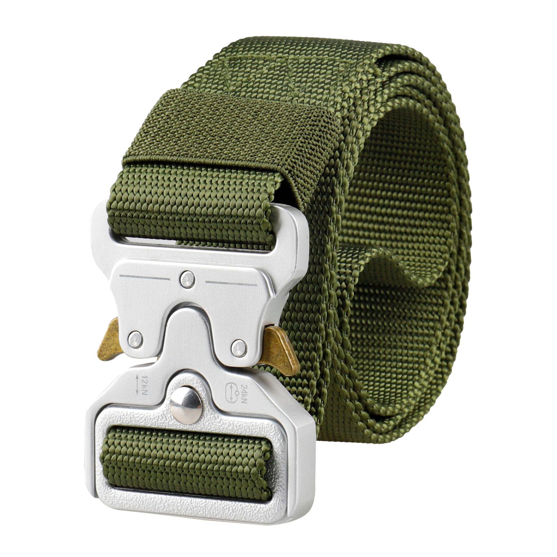 3.8cm Silver Cobra Buckle Tactical Belt - Quick-Release Nylon for Outdoor or Military Training 125 cm
3.8cm Silver Cobra Buckle Tactical Belt - Quick-Release Nylon for Outdoor or Military Training 125 cm